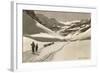 Cross Country Skiers in Bear Valley-null-Framed Art Print