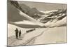 Cross Country Skiers in Bear Valley-null-Mounted Art Print