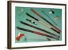 Cross-Country Skiing Equipment-null-Framed Art Print