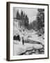 Cross-country skiing in the Caucasus-Russian Photographer-Framed Photographic Print