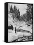 Cross-country skiing in the Caucasus-Russian Photographer-Framed Stretched Canvas