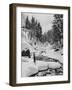 Cross-country skiing in the Caucasus-Russian Photographer-Framed Photographic Print