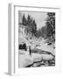 Cross-country skiing in the Caucasus-Russian Photographer-Framed Photographic Print