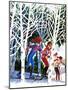 Cross-Country Skiing - Jack & Jill-Beth and Joe Krush-Mounted Premium Giclee Print