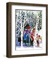 Cross-Country Skiing - Jack & Jill-Beth and Joe Krush-Framed Giclee Print