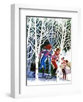 Cross-Country Skiing - Jack & Jill-Beth and Joe Krush-Framed Giclee Print