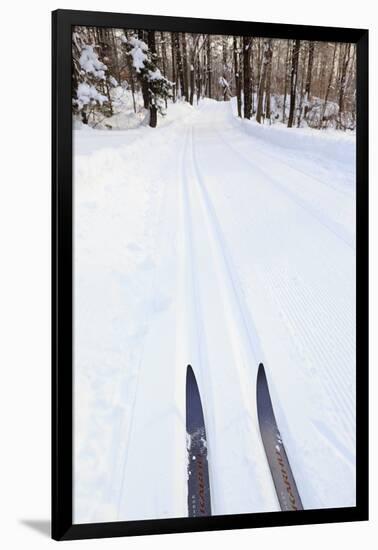 Cross Country Skis, Notchview Reservation, Windsor, Massachusetts-Jerry & Marcy Monkman-Framed Photographic Print