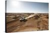 cross country vehicle between the opal mines in Coober Pedy, outback Australia-Rasmus Kaessmann-Stretched Canvas