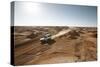 cross country vehicle between the opal mines in Coober Pedy, outback Australia-Rasmus Kaessmann-Stretched Canvas