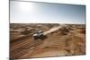 cross country vehicle between the opal mines in Coober Pedy, outback Australia-Rasmus Kaessmann-Mounted Photographic Print