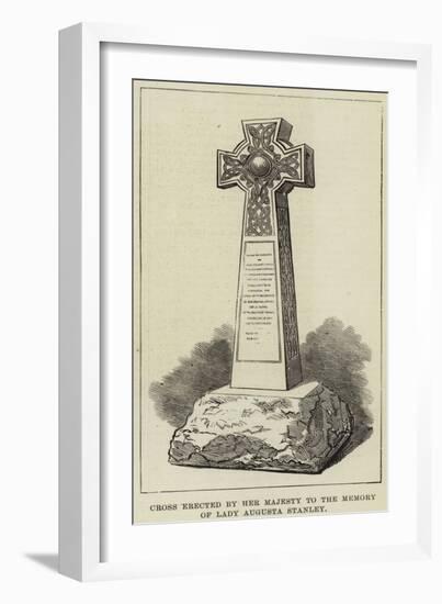 Cross Erected by Her Majesty to the Memory of Lady Augusta Stanley-null-Framed Giclee Print