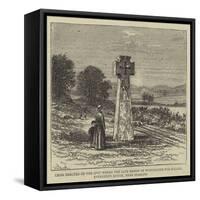 Cross Erected on the Spot Where the Late Bishop of Winchester Was Killed-William Henry James Boot-Framed Stretched Canvas