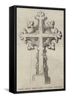 Cross from West Lynn Church, Norfolk-null-Framed Stretched Canvas