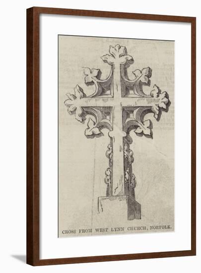 Cross from West Lynn Church, Norfolk-null-Framed Giclee Print