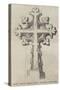 Cross from West Lynn Church, Norfolk-null-Stretched Canvas