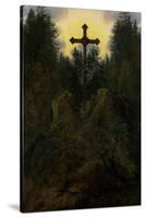 Cross in the Mountains, 1815-20-Caspar David Friedrich-Stretched Canvas