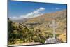 Cross made of stone at church built on in the rock in Vanis Kvabebi Monastery near Vardzia-Jan Miracky-Mounted Photographic Print