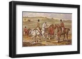 Cross Meeting-Henry Thomas Alken-Framed Art Print