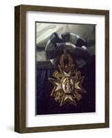 Cross of Honor, Detail from Portrait of Maria Luisa of Bourbon-Frank Feller-Framed Giclee Print