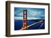 Cross Processing Golden Gtae Bridge-prochasson-Framed Photographic Print