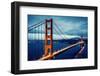 Cross Processing Golden Gtae Bridge-prochasson-Framed Photographic Print