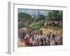 Cross Procession at the Pskovo-Pechersky Dormition Monastery-Nikolai Vasilyevich Kharitonov-Framed Giclee Print