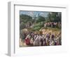 Cross Procession at the Pskovo-Pechersky Dormition Monastery-Nikolai Vasilyevich Kharitonov-Framed Giclee Print