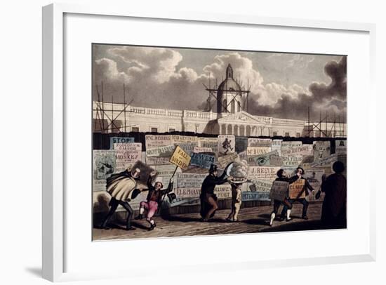 Cross-Readings at Charing Cross-null-Framed Giclee Print