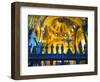 Cross Saint Mark's Basilica arches, mosaics, Venice, Italy-William Perry-Framed Photographic Print