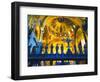 Cross Saint Mark's Basilica arches, mosaics, Venice, Italy-William Perry-Framed Photographic Print