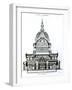 Cross Section, Looking East, of St. Paul's Cathedral-null-Framed Giclee Print