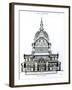 Cross Section, Looking East, of St. Paul's Cathedral-null-Framed Giclee Print