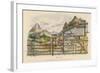 Cross-Section of a Coal Mine Showing All the Underground Chambers and Tunnels-Du Casse-Framed Art Print