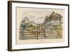 Cross-Section of a Coal Mine Showing All the Underground Chambers and Tunnels-Du Casse-Framed Art Print