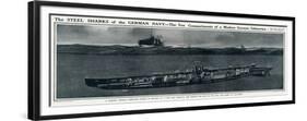 Cross Section of a German Submarine-G.h. Davis-Framed Premium Giclee Print