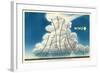 Cross Section of a Thunderhead-null-Framed Art Print