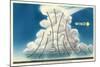 Cross Section of a Thunderhead-null-Mounted Art Print