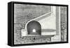 Cross Section of a Tunnel with a Ventilation Shaft-null-Framed Stretched Canvas