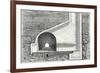 Cross Section of a Tunnel with a Ventilation Shaft-null-Framed Premium Giclee Print