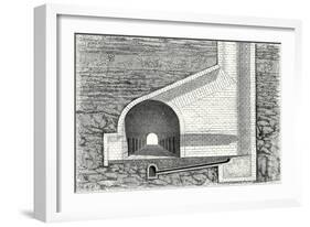 Cross Section of a Tunnel with a Ventilation Shaft-null-Framed Giclee Print