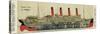 Cross-Section of 'Aquitania' Steamship-null-Stretched Canvas