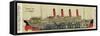 Cross-Section of 'Aquitania' Steamship-null-Framed Stretched Canvas