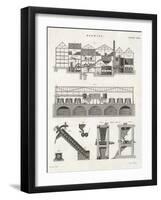 Cross-Section of Brewery-null-Framed Photographic Print