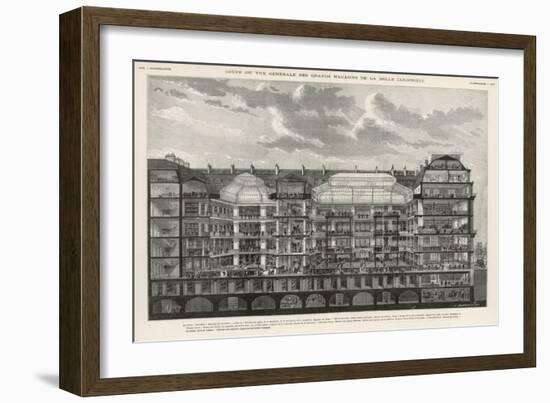 Cross-Section of la Belle Jardiniere Paris-null-Framed Art Print