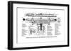 Cross-Section of the Berger 18 Inch Wye Level-null-Framed Art Print