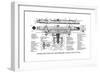 Cross-Section of the Berger 18 Inch Wye Level-null-Framed Art Print