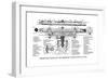 Cross-Section of the Berger 18 Inch Wye Level-null-Framed Art Print