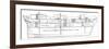 Cross-Section of the Emigrant Ship 'Bourneuf', 1852-null-Framed Art Print