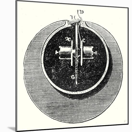 Cross Section of the Interior of the Atmospheric Tube-null-Mounted Giclee Print