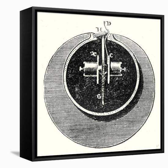 Cross Section of the Interior of the Atmospheric Tube-null-Framed Stretched Canvas